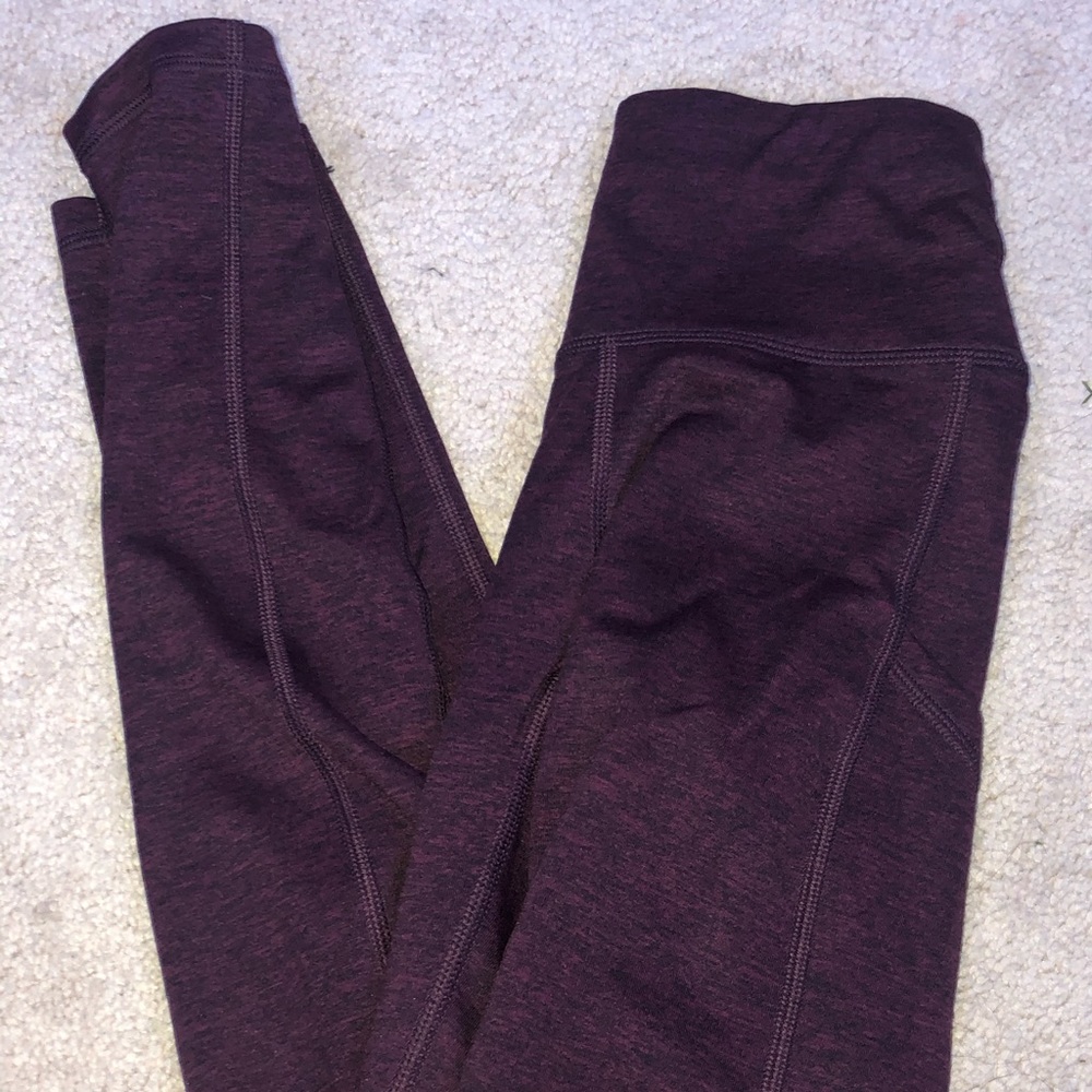 maroon aerie leggings